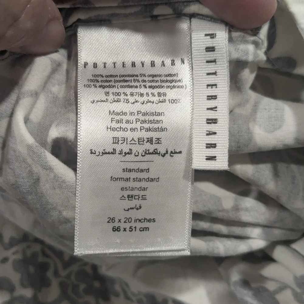 Pottery Barn 2 STANDARD Pillow Shams Lucianna Medallion